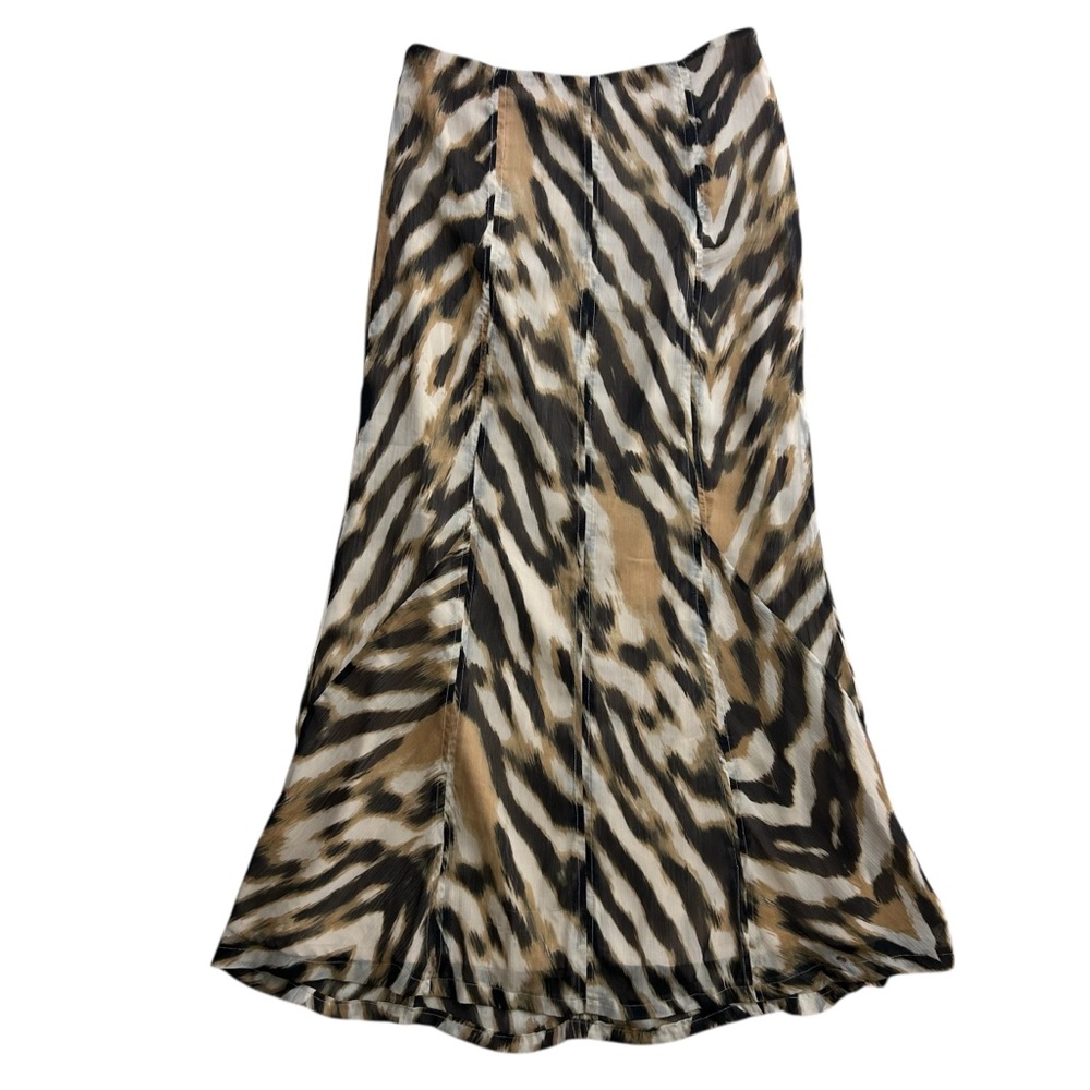 New York & Company Women’s Tiger Pattern Maxi Skirt Size 2